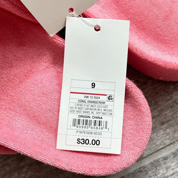 NWT A New Day Women's Remi Platform Slide Sandals - Coral Orange - All Size - Picture 3 of 5